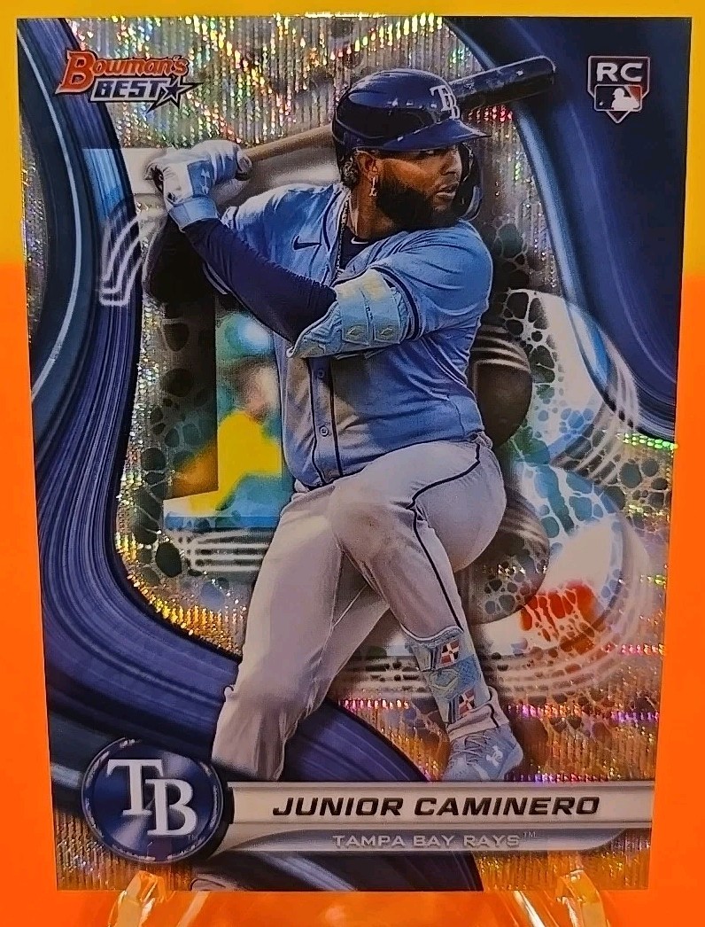 2024 Bowman's Best Junior Caminero RC #62 "Rookie Wave Refractor" Tampa Bay Rays