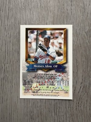 1994 MLB Topps Finest Pre-Production | Moises Alou | #121