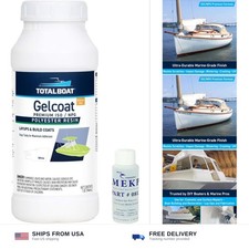 Marine Gelcoat for Fiberglass Repairs - White Quart, No Wax  Touch