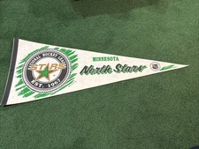 SWEET 1992 Minnesota North Stars Est 1967 White Full Size Trench Pennant, NICE!