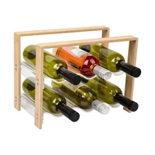 Wine Rack, 6 Bottle Capacity, Serveware, Countertop Organizer