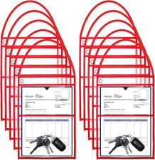 30 Pack Shop Ticket Holders 9 X 12 Inch Work Order Plastic Sleeves Job