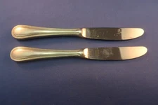 Towle Stainless Beaded Antique 18/8 Germany 2 Butter Spreaders 6 3/4"