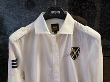 La Martina White Long Sleeve Blouse Shirt Siz...