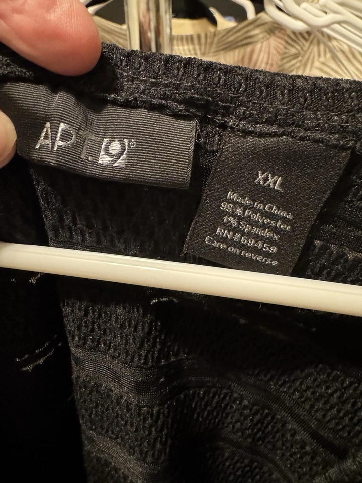 Traje de baño Apt9 negro cubierta con capucha. Jersey. Transparente para mujer talla XXL Foto 3 de 4