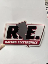 R E Racing Electronics Sheetmetal Sponsor Decal/ Sticker