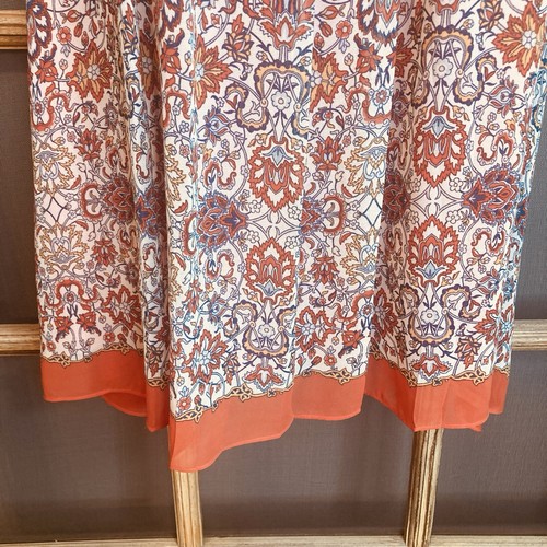 Abito donna Max Studio senza maniche BOHO plissettato taglia M 18,5x36 foderato trasparente - Foto 9 di 11