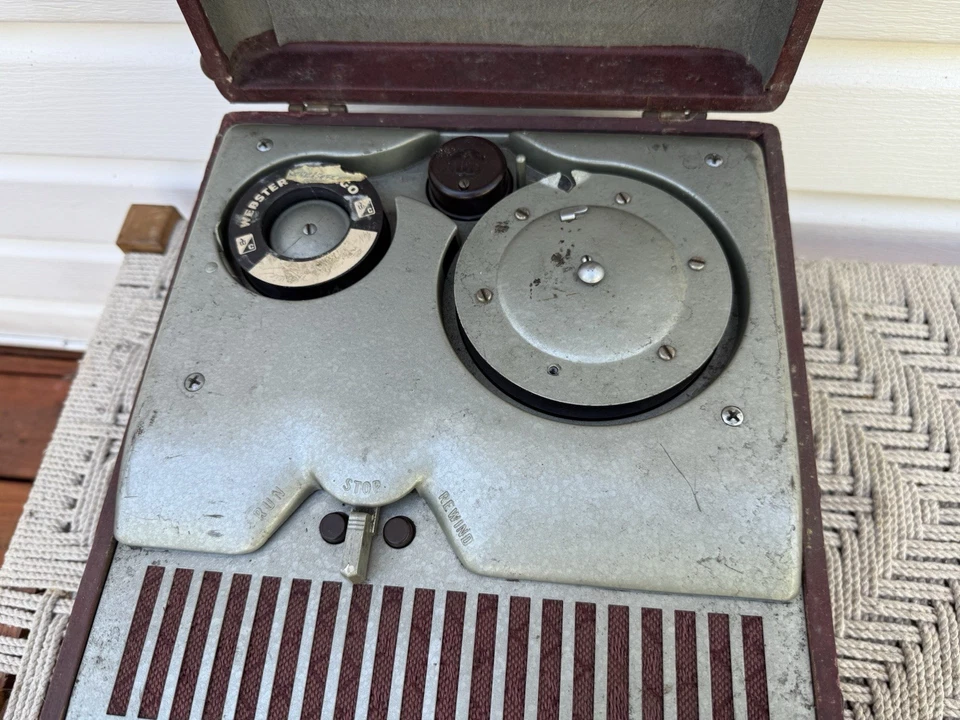 🍊Grabadora de cables Webster Chicago de colección de los años 50 con memoria electrónica | Modelo 80-1 Foto 4 de 4