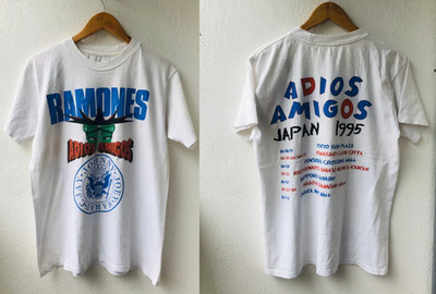 Vintage 90s Ramones Adios Amigos Japan Tour 1995  American Punk Rock S-5XL