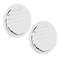 C-Boat Round Louver Vent 2PCS 5in Round Louvered Air Vent For Ships Yachts RVs