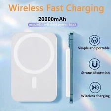 20000mAh PD20W Mini Wireless Fast Charger Battery Magnetic Power Bank For iPhone