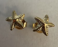 Children’s Starfish earrings, 8kt Gold Yellow