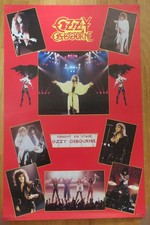 Original 1986 OZZY OSBOURNE "The Ultimate Sin" TONIGHT ON STAGE Collage Poster