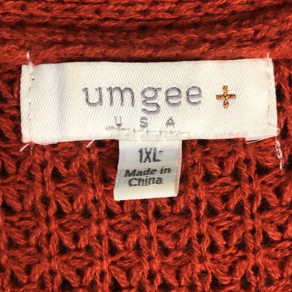 Umgee Cardigan Striped XL Women Color-Block Knitted Open Front Longline Colorful - Image 3 of 4