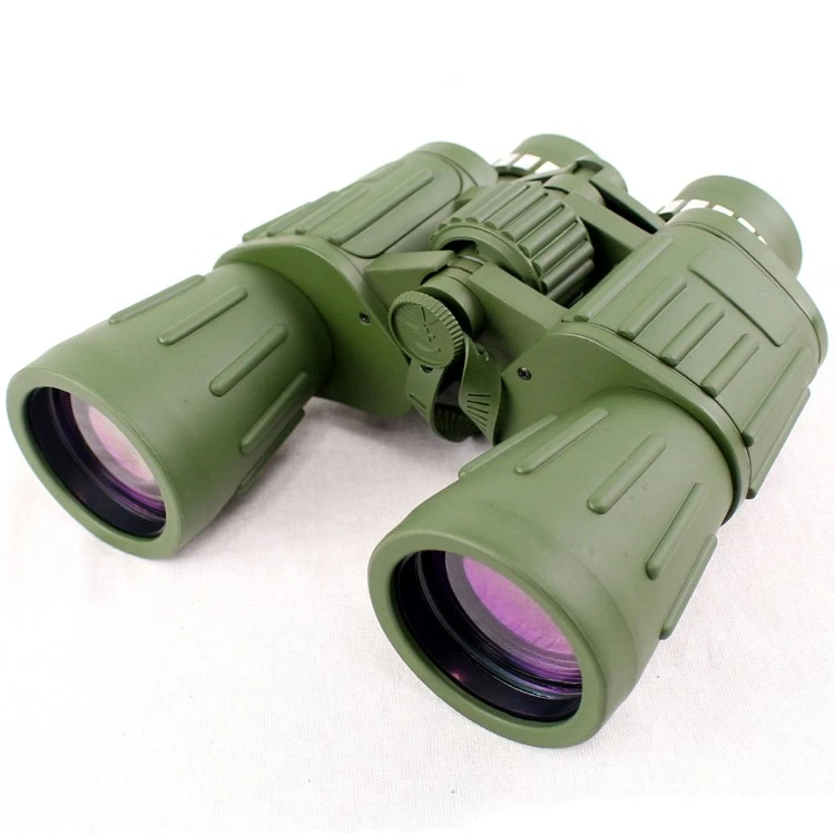 Perrini 60x50 Green Army Binoculars with Day & Night Prism + Case - Image 3 of 4