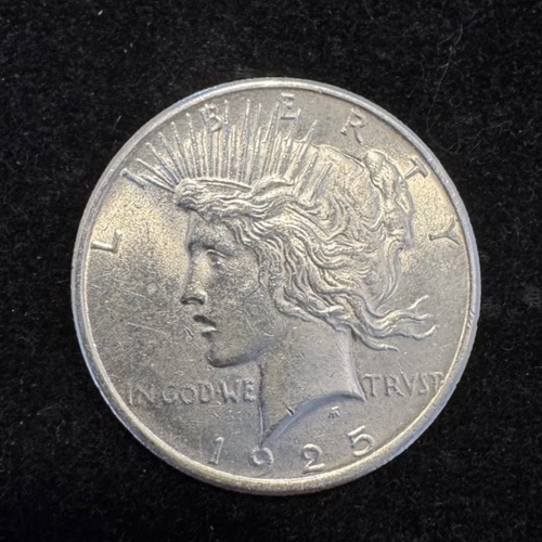 1925 US Peace Silver Dollar Gem Bu Business Strike