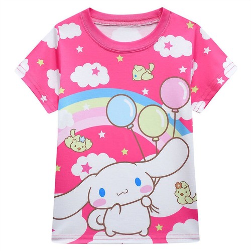 Cinnamon dog 3-10-year-old girls' sleepwear set, boys' short sleeved casual set - Picture 15 of 26