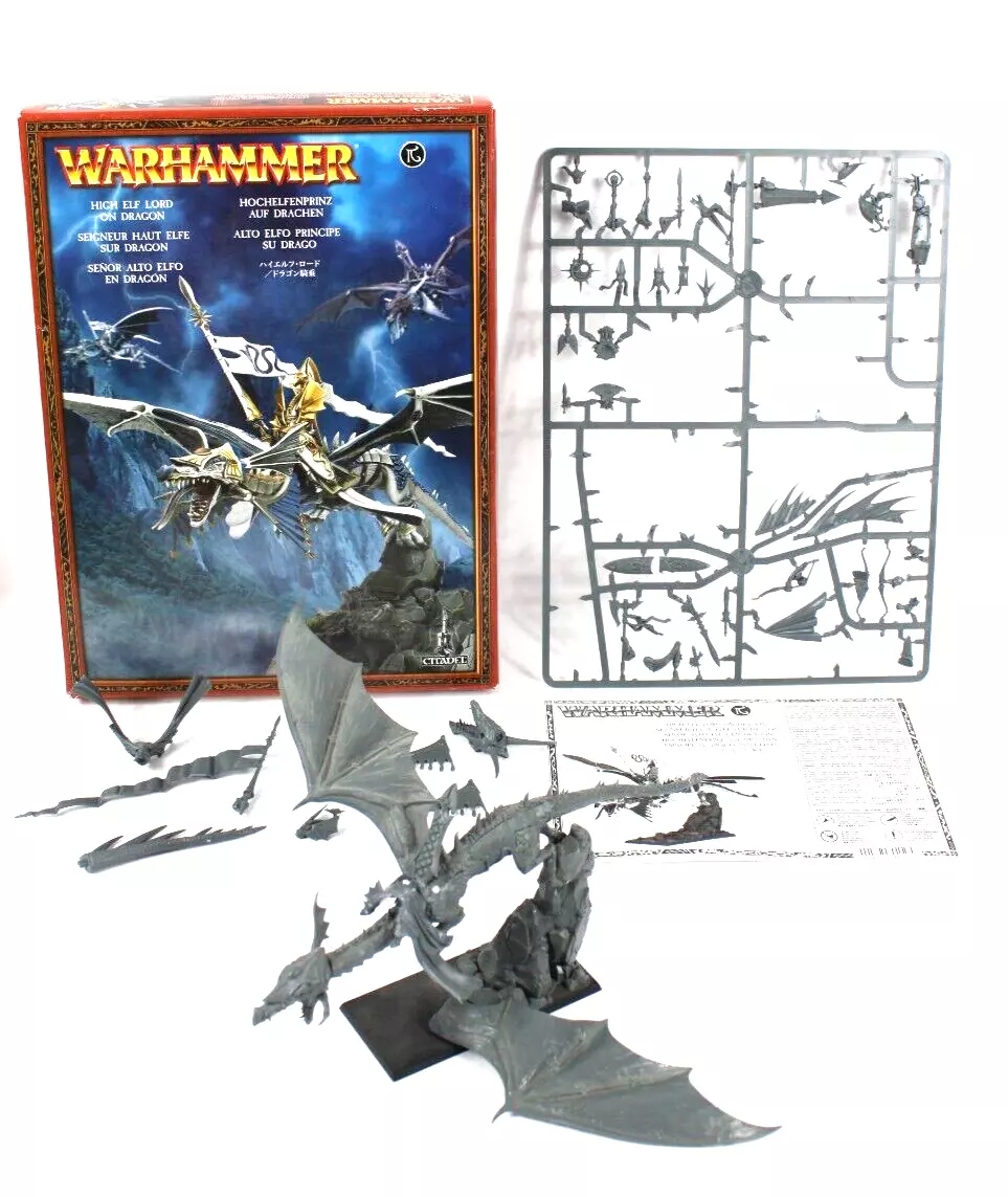 Warhammer WHF Age of Sigmar High Elves High Elf Lord on Dragon Fantasy 87-11 OOP