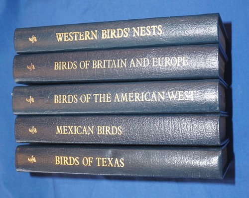 Set of 5 Excellent Easton Press ~ Roger Tory Peterson Field Guides ~ Birds