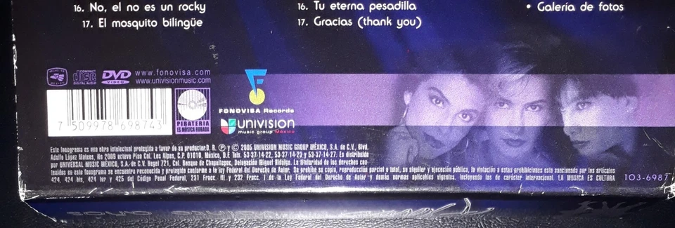 Flans 20 Años 2 компакт-диска + 1 DVD набор Univision 2005 Música en Español  - Изображение 3 из 4