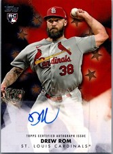 2024 Topps Baseball Stars Gold Rookie Auto /50 - Drew Rom - Cardinals RC!