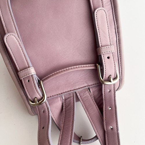 Vintage Coach Daypack 9960 Lavender Green Backpack Glove-Tanned Leather - Picture 9 of 24