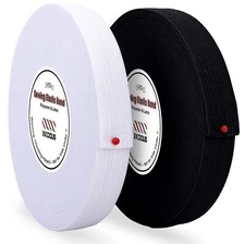 Elastic Band for Sewing, 0.75 Inch 16 Yards 2 Roll Knit Bands for Sewing Waistba