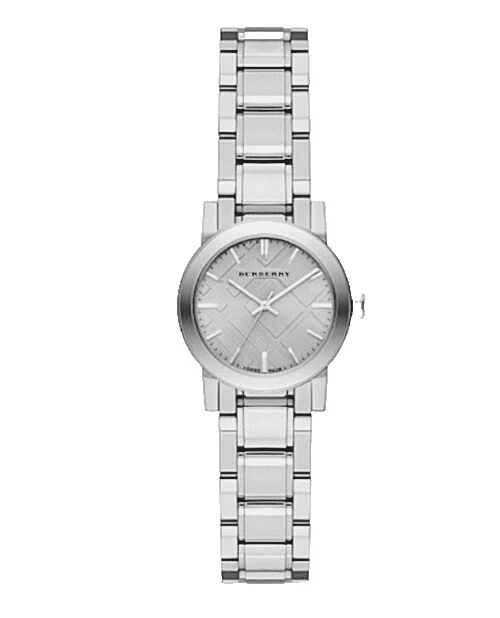 Relógios de pulso pulseira de prata aço inoxidável Burberry