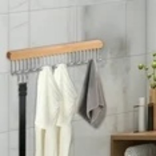 2 Pack Pull Out Belt & Bra Hangers with 12 Hooks, Stretchable Clothes Hanger Rod - Picture 8 of 15