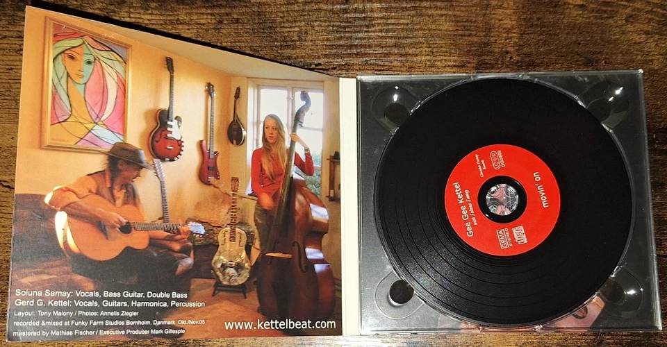 GEE GEE KETTEL with SOLUNA SAMAY - MOVIN' ON DigiPak CD Blues/Folk/Country - Bild 2 von 3