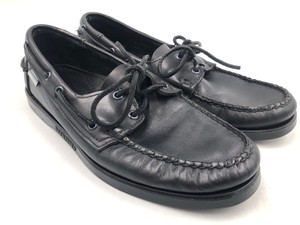 sebago docksides black