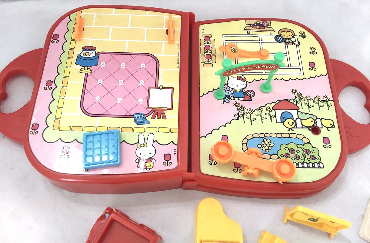 1976 SANRIO Hello Kitty Toho Miniature School Play Set | eBay