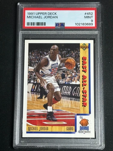 1991 Upper Deck Michael Jordan #452 PSA 9 MINT Chicago Bulls HOF GOAT All-Star