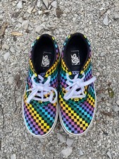 Vans Girls Doheny Trainer Size 3 Multi Color checkered