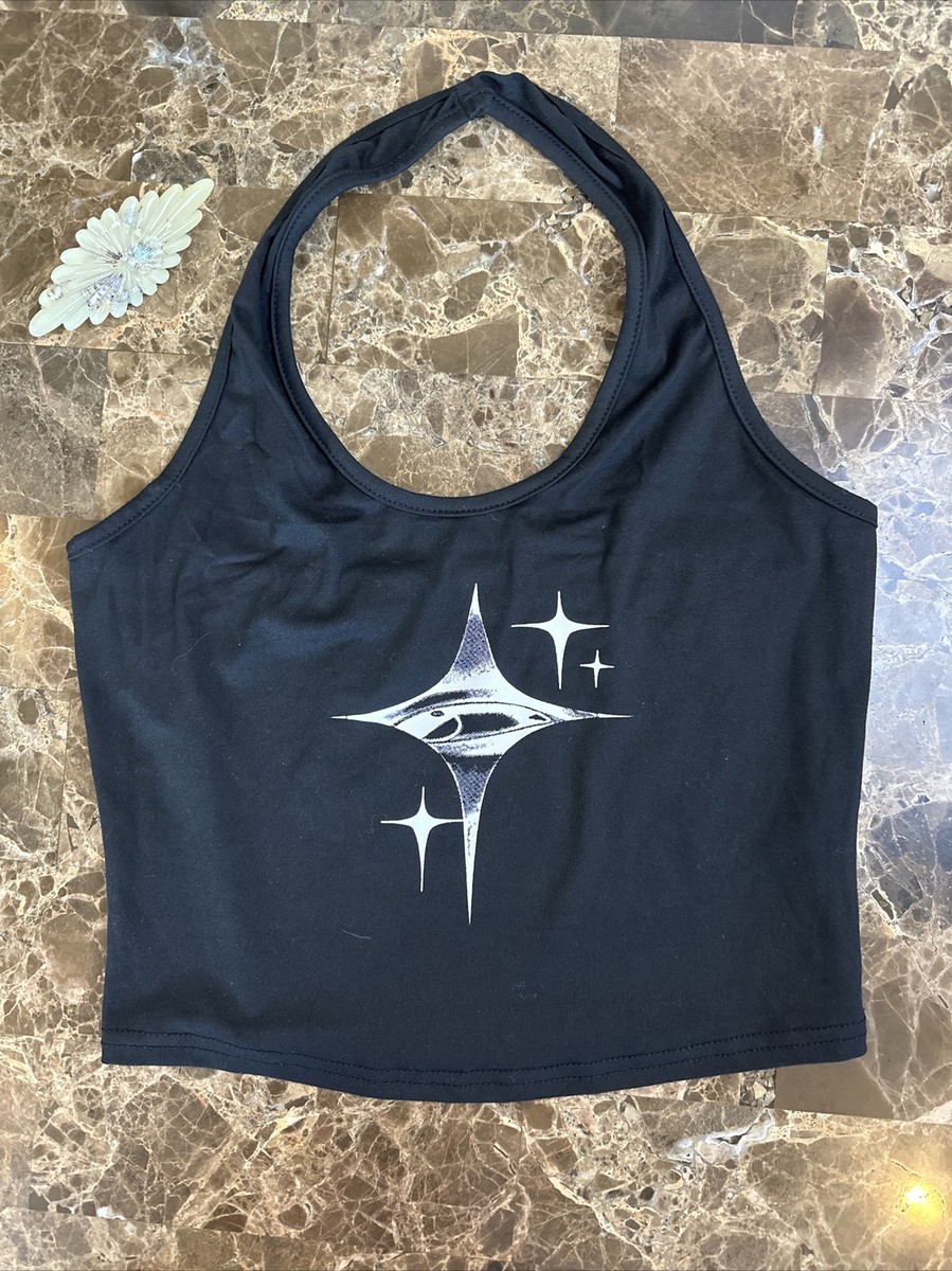 Y2K 90s Stl Tank Top XS/S Fairy Grunge Alt E Girl Baby Tee Goth