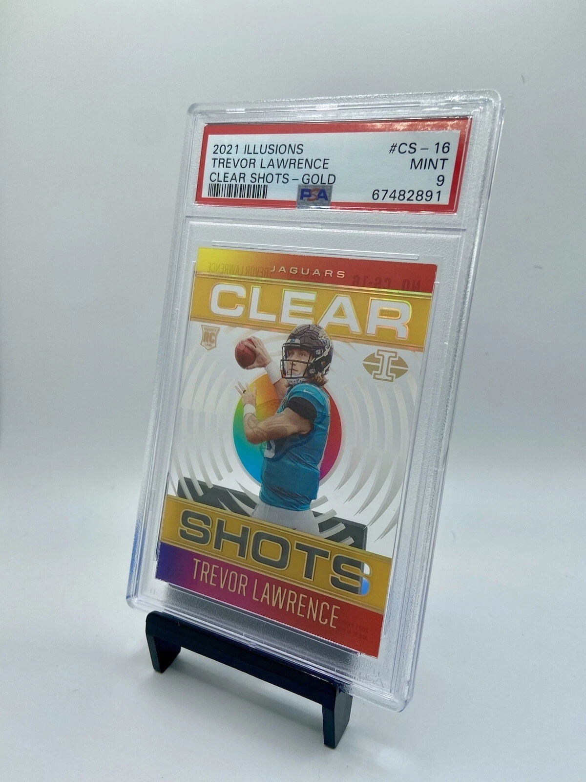 Trevor Lawrence Panini Illusions Clear Shots #CS16 Gold