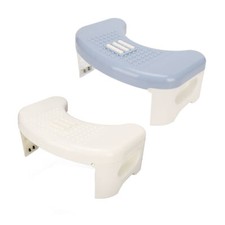 Toilet Stool Foldable Curve U Design Antislip Portable Easy Storage Poop Sto