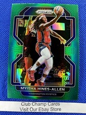 2022 #12 Myisha Hines-Allen WNBA Panini Prizm Basketball Green Prizm Mystics