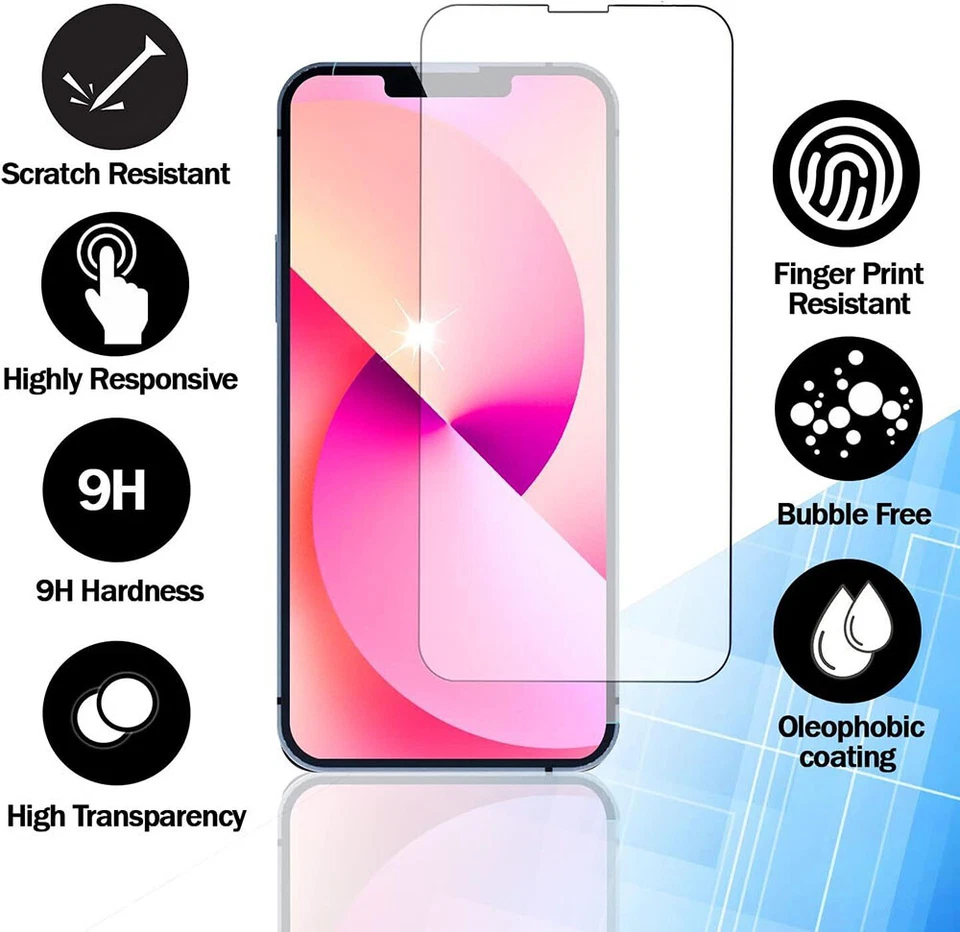 Wholesale Case Friendly Screen Protector for iPhone 17 16e 16 15 14 13 Pro Max 8 - Image 2 of 4