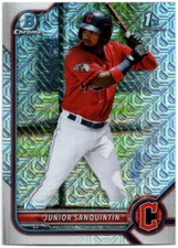 2022 Bowman Chrome JUNIOR SANQUINTIN 1st BOWMAN Mega Box Mojo Refractor #BCP-80