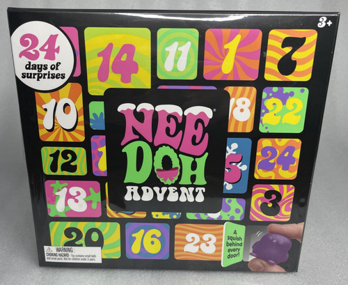 Nee Doh NeeDoh Squishy Advent Calendar - 24 Mini Squeeze Sensory Toys - New - 第 6/10 張圖片