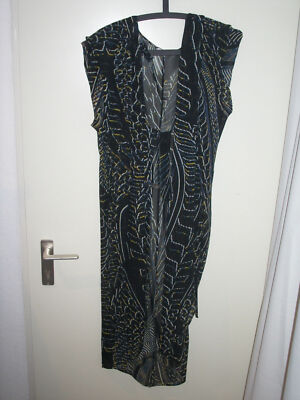 lala Berlin Jacke Kaftan reine Seide XS oversized bunt wie neu