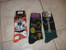 3 PAIR 1 Star Wars Socks Loot Crate Shoe Sizes 6-12 NEW FREE SHIPPING MORE