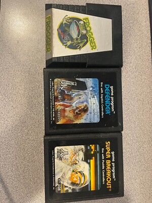 Atari 2600 games, Frogger, Defender, Super Breakout