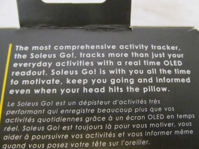 Soleus Go! Banda de fitness rastreador de actividad y sueño, negro Foto 3 de 4