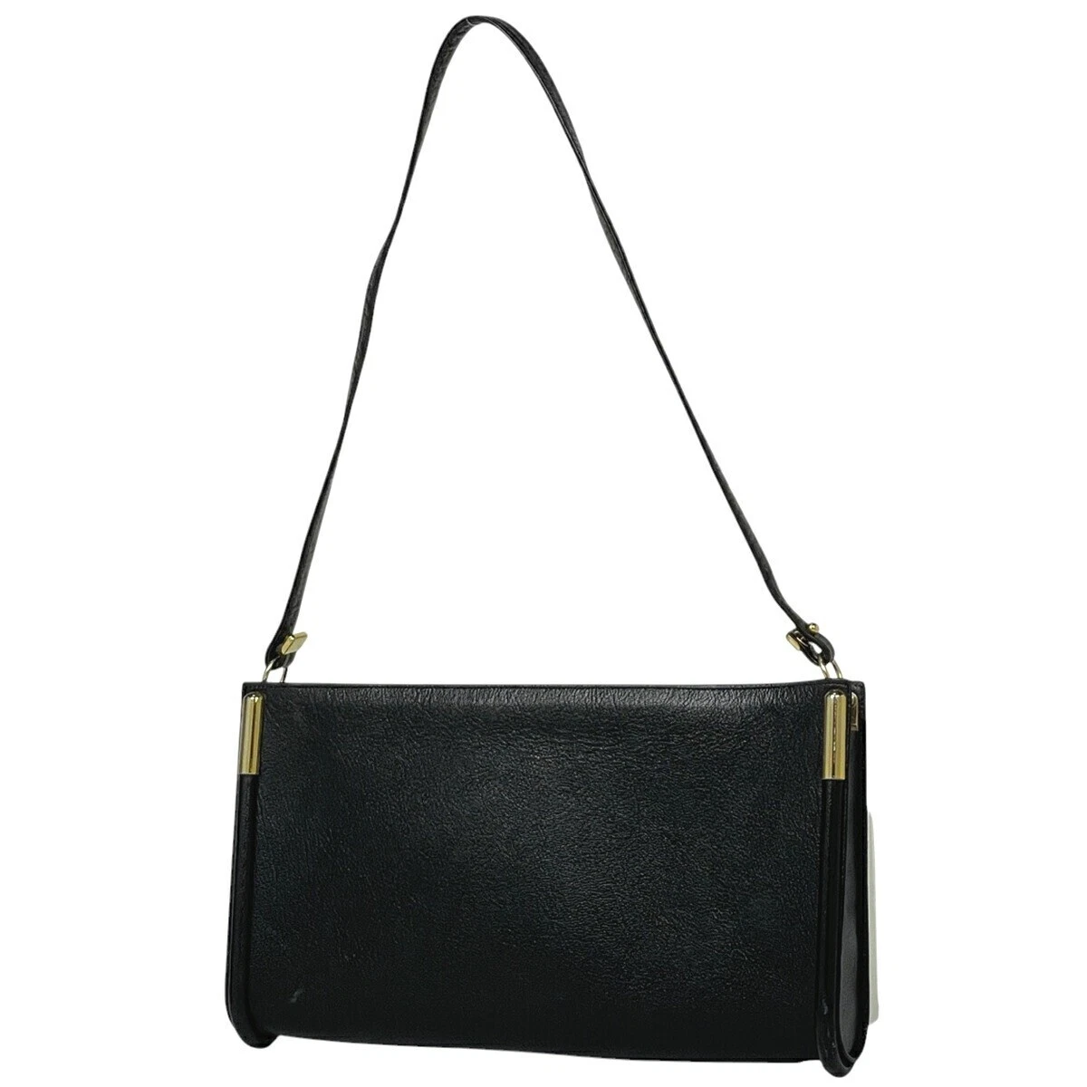 Pochette sac bandoulière Christian Dior en cuir noir   Accessoire femme élégant