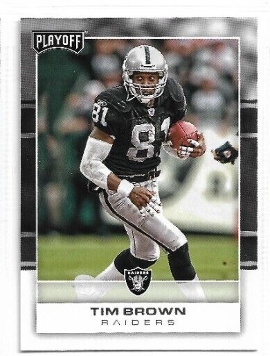 2017 Panini Playoff Tim Brown Base Card # 197