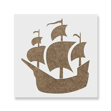Pirate Ship Stencil - Durable & Reusable Mylar Stencils