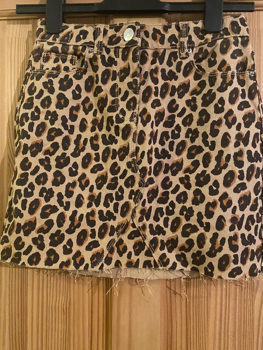 Leopard print top skirt matalan