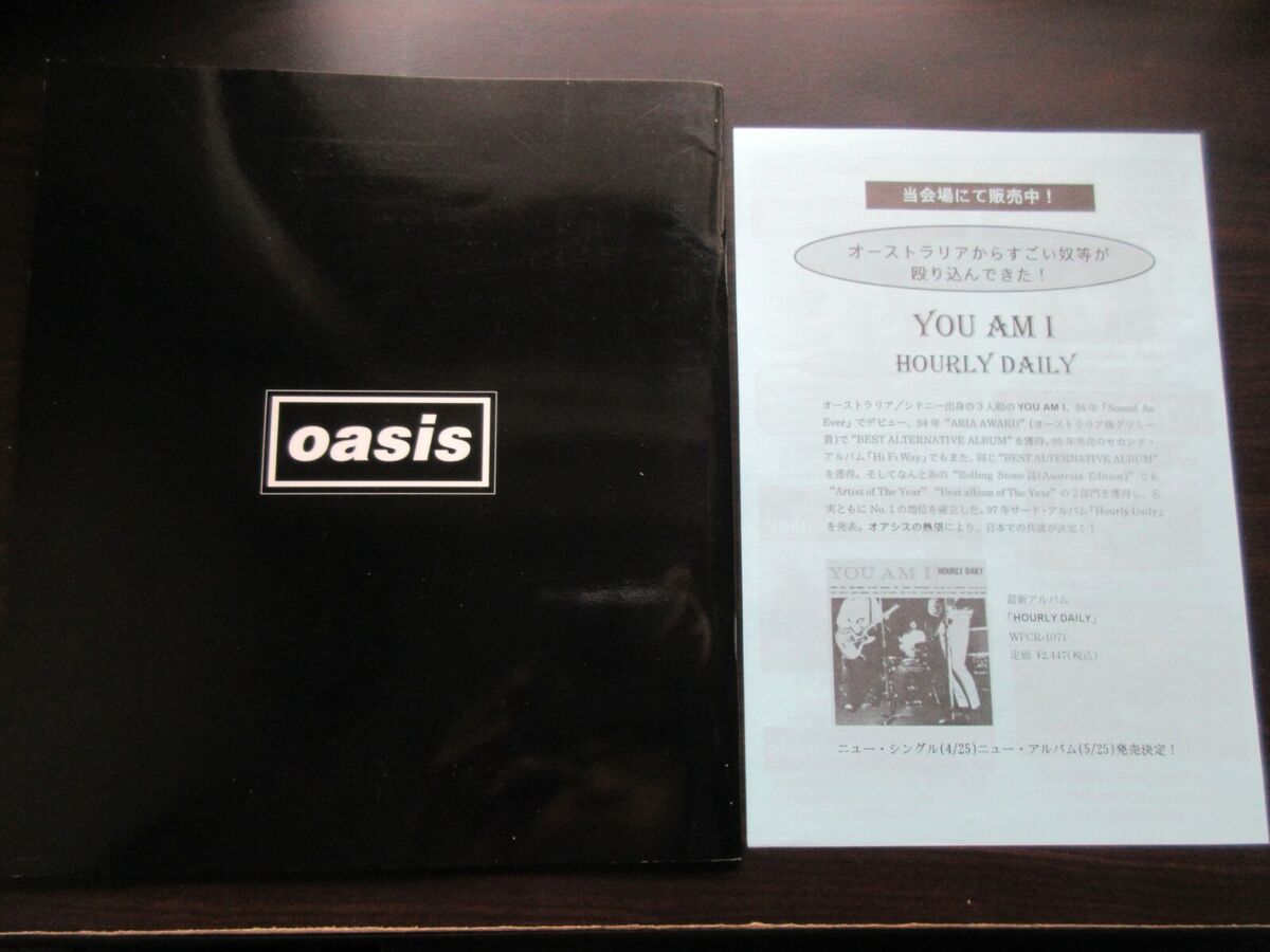 Oasis Be Here Now Live 1998 Japan Tour Book w Flyer Noel Oasis Be Here Now Live 1998 Japan Tour Book w Flyer Noel